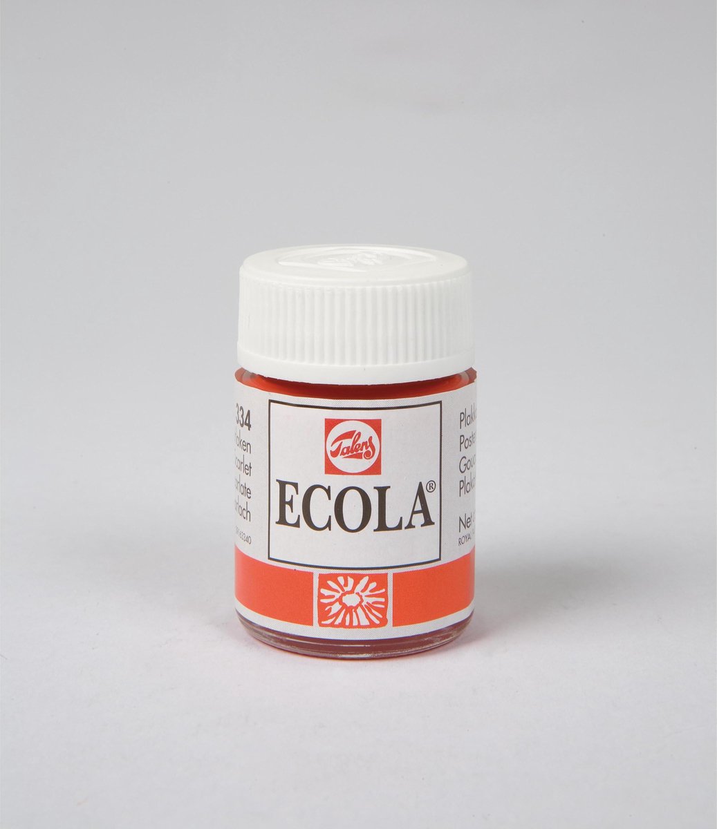 Plakkaatverf | Ecola | Flacon Ã  16 ml | Scharlaken